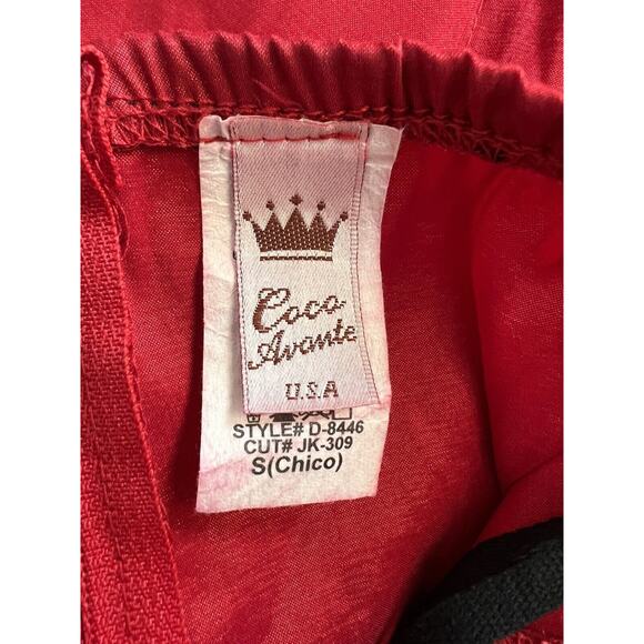 Coco Avante Red Dress Minidress Size Small Winter Formal Party Dress One shlder - Picture 6 of 8